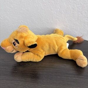 Disney Parks Yellow Plush Simba Cub with Branded Tag